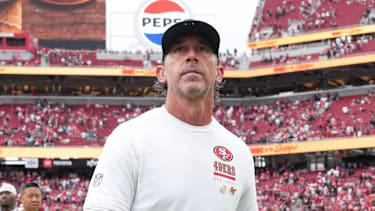 Head Coach Kyle Shanahan von den San Francisco 49ers nach dem NFL-Spiel gegen die Jacksonville Jaguars im Levi’s Stadium in Santa Clara (American Football, USA)