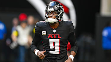 Atlanta Falcons Quarterback Michael Penix Jr. (9) bei einem NFL-Spiel.