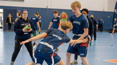 Die motivierten Nachwuchs-Footballer haben im All Abilities Camp durch vielseitige Übungen die Grundlagen des Flag Football gemeistert