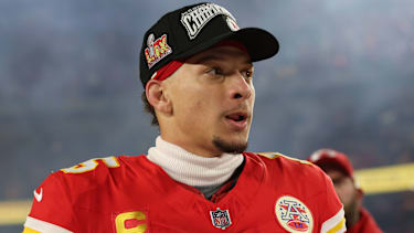 Patrick Mahomes, Quarterback der Kansas City Chiefs beim Spiel gegen der Buffalo Bills.