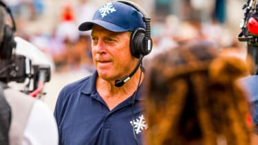 European League of Football, ELF Spiel: Paris Musketeers bei Stuttgart Surge am 20. Juli. 2025 ,im Gazi-Stadion, Stuttgart, Deutschland.Jack Del Rio Head Coach Paris Musketeers. European League of Football, ELF Game: Paris Musketeers at Stuttgart Surge on 20. July. 2025 ,in the Gazi-Stadion, Stuttgart, Germany, Jack Del Rio Head Coach Paris Musketeers. (License=RM) 23795169 Copyright: xZoonar.com FrankxBaumertx 23795169