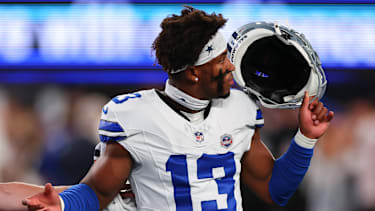Dallas Cowboys Safety Caleb Downs beim NFL-Spiel gegen die New York Giants.