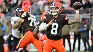 Cleveland Browns quarterback Dillon Gabriel