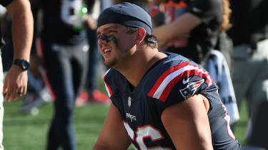 New England Patriots offensive tackle Will Campbell