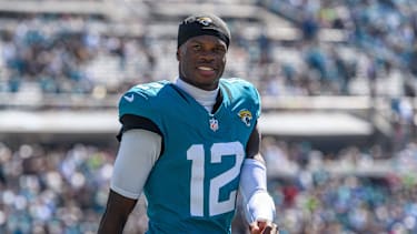 Rookie-Star Travis Hunter im Jaguars-Trikot mit der Nummer 12.