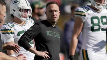 NFL, American Football Herren, USA Houston Texans at Green Bay Packers Oct 20, 2024; Green Bay, Wisconsin, USA; Green Bay Packers defensive coordinator Jeff Hafley is shown before their game against the Houston Texans at Lambeau Field.