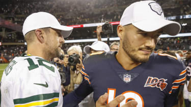 Aaron Rodgers und Mitchell Trubisky