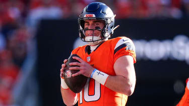 Denver Broncos quarterback Bo Nix