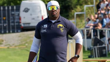Coach Marcus Herford ( Hildesheim Invaders) Photo : Foot.Bowl Thomas Sobotzki Copyright: xFootxBowl ThomasxSobotzkix