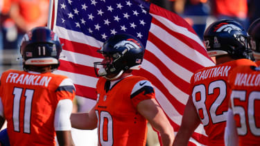 Troy Franklin, Bo Nix und Co. dürfen ausgiebig jubeln.