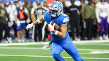 Detroit Lions tight end Sam LaPorta (87)