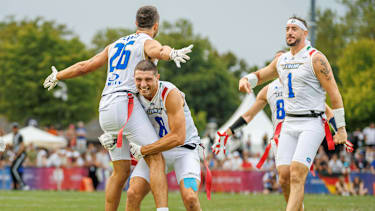 Italien zieht gegen die USA ins Finale ein bei der Flag-Football-WM.