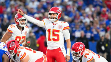 Kansas City Chiefs quarterback Patrick Mahomes (15)