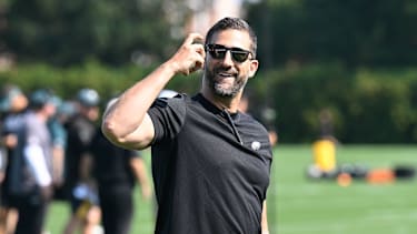 Eagles-Coach Nick Siranni beim Training Camp