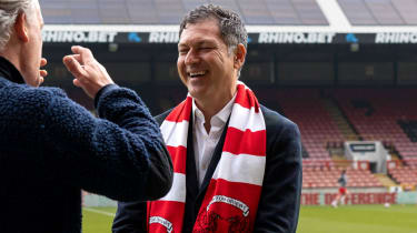 David Gandler, the new majority shareholder of Leyton Orient prior to the Sky Bet League 1 match between Leyton Orient and Wycombe Wanderers at the Matchroom Stadium, London, England on 26 April 2025. PUBLICATIONxNOTxINxUK Copyright: xLiamxMcAvoyx PMI-6837-0186