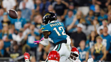 Jacksonville Jaguars wide receiver Travis Hunter (12)
