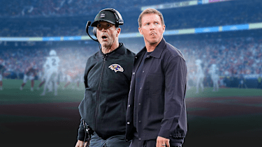 DFB Bundestrainer Julian Nagelsmann und New York Giants Head Coach John Harbaugh