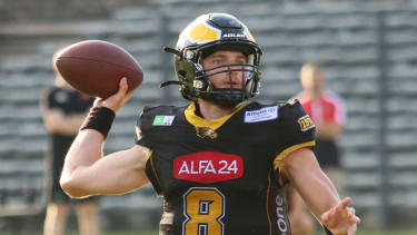 Quarterback Hendrik Max Scharnbacher (Berlin Adler)