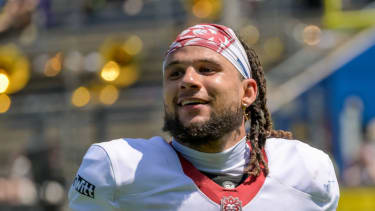 William Patterson (Prague Lions, 02), Frankfurt Galaxy vs Prague Lions, American Football, European League of Football, Week 7, 2025, 29.06.2025, Frankfurt PSD Bank Arena Germany Copyright: xFootxBowl JUSTxSHOTSx