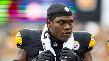 Broderick Jones in einem NFL-Spiel für die Pittsburgh Steelers