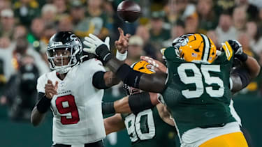 Michael Penix Jr. in einem NFL-Spiel für die Atlanta Falcons