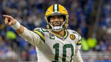 NFL, American Football Herren, USA Green Bay Packers at Detroit Lions Nov 27, 2025; Detroit, Michigan, USA; Green Bay Packers quarterback Jordan Love (10) calls a play against the Detroit Lions during the second quarter at Ford Field. Detroit Ford Field Michigan USA, EDITORIAL USE ONLY PUBLICATIONxINxGERxSUIxAUTxONLY Copyright: xDavidxReginekx 20251127_rgo_kd7_0071