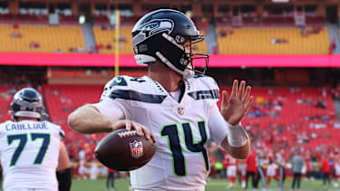 Sam Darnold in einem NFL-Spiel für die Seattle Seahawks