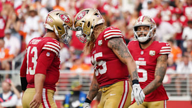 Die San Francisco 49ers in einem NFL-SPiel