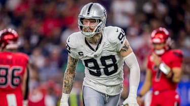 Maxx Crosby in einem Spiel der Las Vegas Raiders