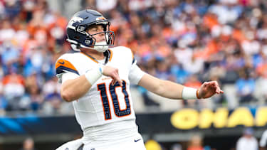Bo Nix in einem NFL-Spiel für die Denver Broncos