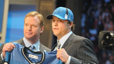 Matthew Stafford bei seinem NFL Draft 2009.
