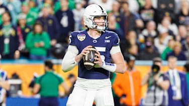 Quarterback Drew Allar zählt zu den spannendsten Spielmachern im College Football.
