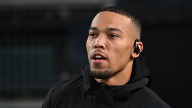 Nov 16, 2025; Philadelphia, Pennsylvania, USA; Detroit Lions wide receiver Amon-Ra St. Brown (14) during warmups against the Philadelphia Eagles at Lincoln Financial Field. Mandatory Credit: Eric Hartline-Imagn Images