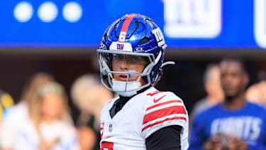 Jaxson Dart in einem NFL-Spiel für die New York Giants