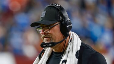 Nov 9, 2025: Detroit Lions Head Coach Dan Campbell during the Washington Commanders game against the Detroit Lions at Northwest Stadium in Landover, MD. CSM Landover United States of America - ZUMAc04_ 20251109_zma_c04_255 Copyright: xJustinxCooperx