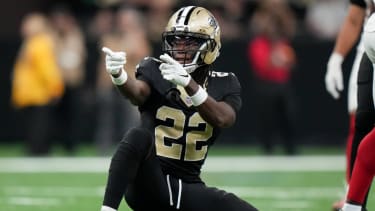 NFL, American Football Herren, USA New York Giants at New Orleans Saints Oct 5, 2025; New Orleans, Louisiana, USA; New Orleans Saints wide receiver Rashid Shaheed (22) celebrates after a play against the New York Giants during the fourth quarter at Caesars Superdome. New Orleans Caesars Superdome Louisiana USA, EDITORIAL USE ONLY PUBLICATIONxINxGERxSUIxAUTxONLY Copyright: xMatthewxHintonx 20251005_rgo_ft8_79