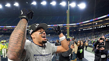 Jaxon Smith-Njigba in einem NFL-Spiel mit den Seattle Seahwks