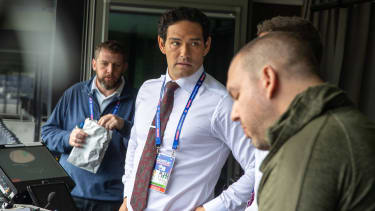 NFL, American Football Herren, USA London 2022 Game: Minnesota Vikings vs New Orleans Saints Former New York Jets quarterback Mark Sanchez currently FOX color announcer before the Minnesota Vikings vs New Orleans Saints NFL Game on Sun Oct. 2, 2022 at Tottenham Hotspurs Stadium in London, England. The Vikings defeated the Saints 28-25 in the NFL London Game. London England EDITORIAL USE ONLY Copyright: xImagexofxSportx MaxxSikerx iosphotos280019