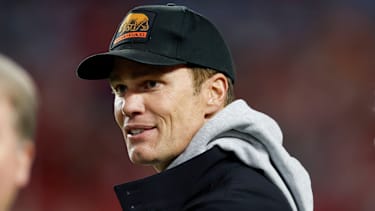MIAMI GARDENS, FL - JANUARY 19: Tom Brady looks on during the Indiana Hoosiers versus the Miami Hurricanes College Football Playoff National Championship Game Presented by AT&T on January 19, 2026, at Hard Rock Stadium in Miami Gardens, FL. (Photo by David Rosenblum Icon Sportswire) COLLEGE FOOTBALL: JAN 19 College Football Playoff National Championship Presented by AT&T Indiana vs Miami EDITORIAL USE ONLY Icon260119547445