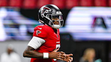 Michael Penix Jr in einem NFL-Spiel für die Atlanta Falcons