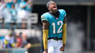 Jacksonville Jaguars wide receiver Travis Hunter (12)