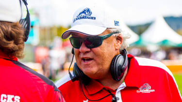 Head Coach John Gilligan ifm Rvensburg Razorbacks erima GFL Quarter-finals