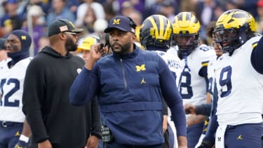 Michigan Wolverines head coach Sherrone Moore