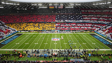 Die Allianz Arena war auch 2024 Spielstätte der NFL.