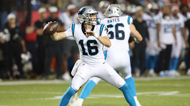 Haynes King in einem NFL-Spiel für die Carolina Panthers