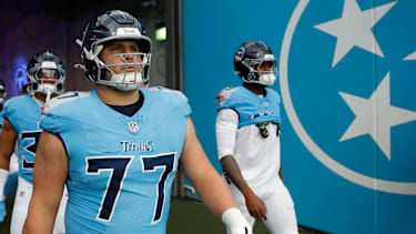 Peter Skoronski in einem NFL-Spiel für die Tennessee Titans