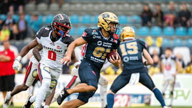 Die Dresden Monarchs in einem GFL-Spiel