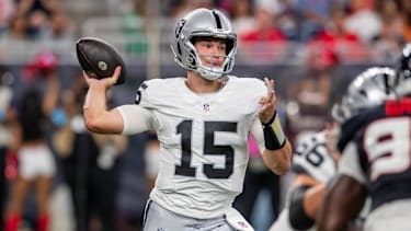 Fernando Mendoza in einem NFL-Spiel für die Las Vegas Raiders