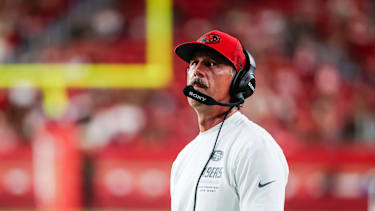 Kyle Shanahan während eines Spiels der 49ers