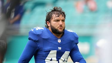 Cam Skattebo in einem NFL-Spiel für die New York Giants